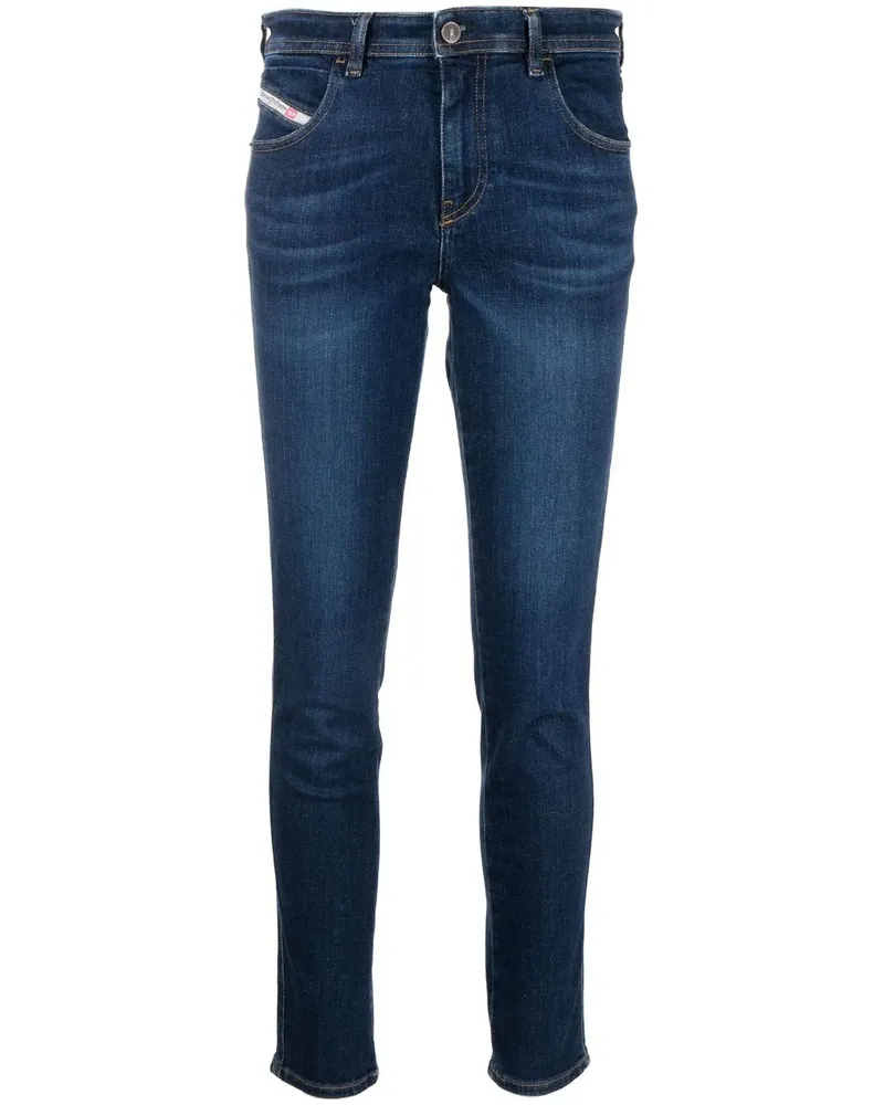 Diesel Skinny-Jeans mit hohem Bund - Blau Blau