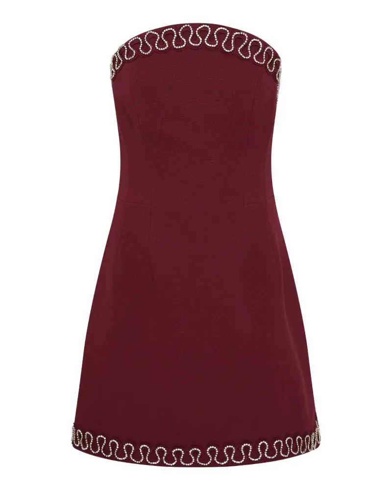 Rebecca Vallance Trägerloses Minikleid - Rot Rot