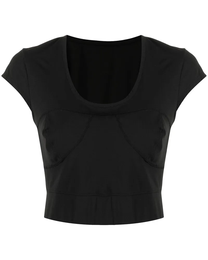 onefifteen Cropped-Tanktop Schwarz