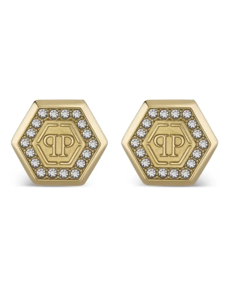 Philipp Plein Plein Legacy Ohrringe mit Kristallen - Gold Gold