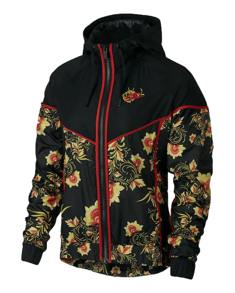 Nike Windrunner AOP jacket - Schwarz Schwarz