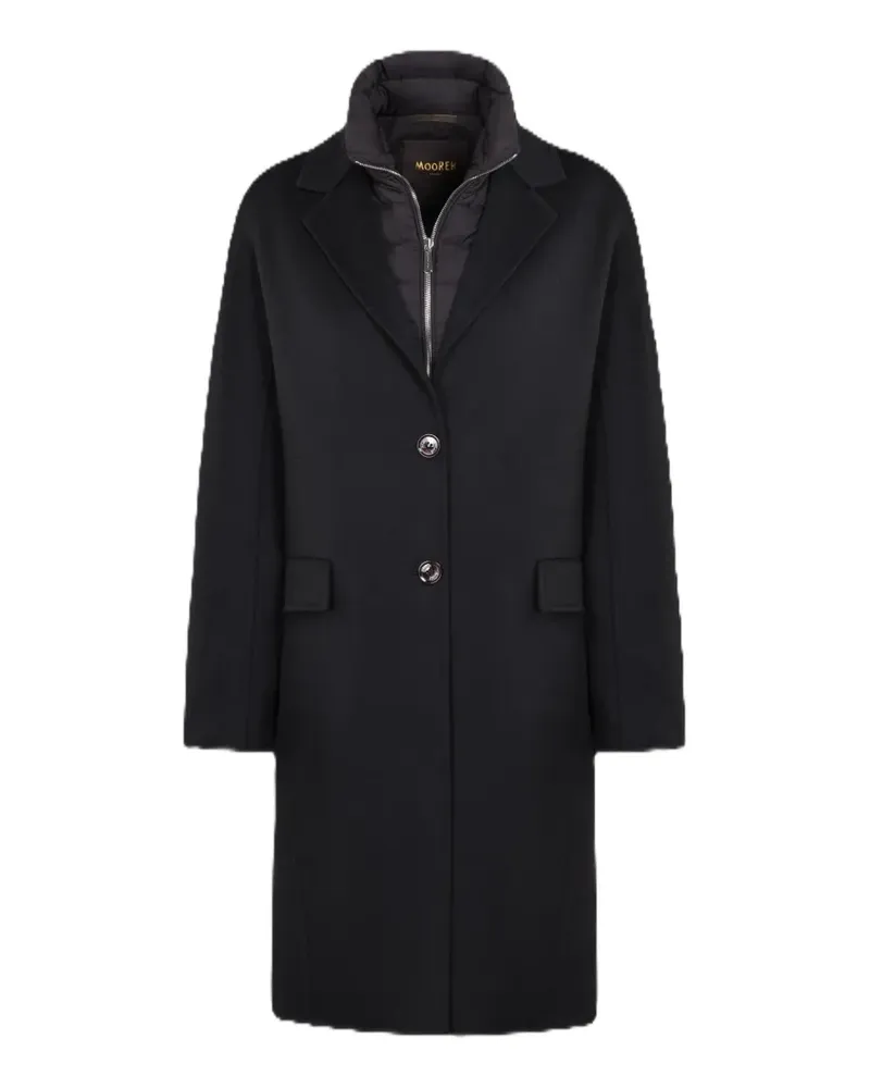 MOORER Cassie layered coat - Schwarz Schwarz