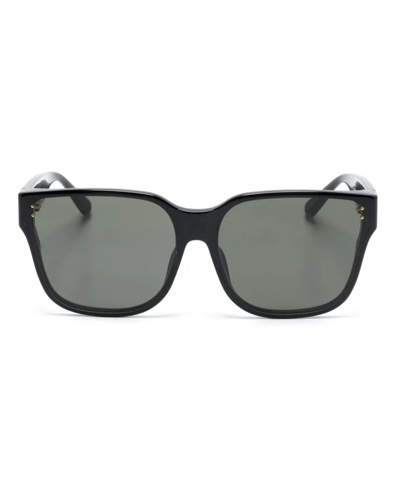 Linda Farrow Rui Sonnenbrille mit Oversized-Gestell - Schwarz Schwarz