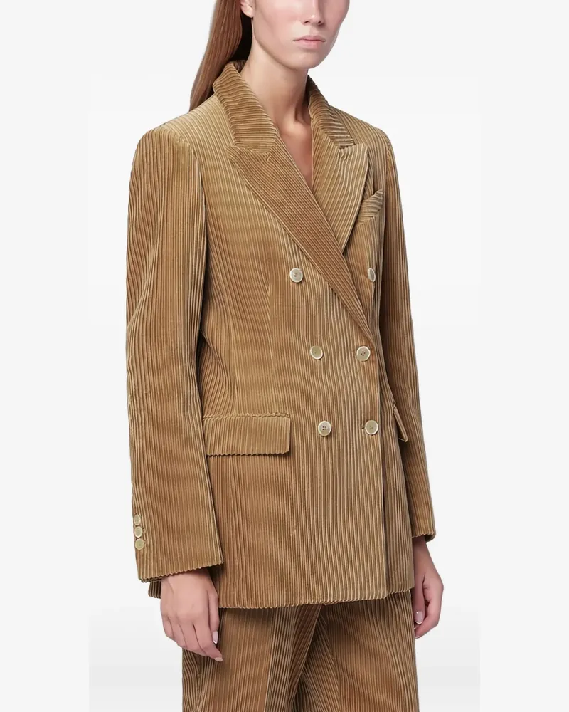 P.A.R.O.S.H. Doppelreihiges Cordsakko - Braun Braun