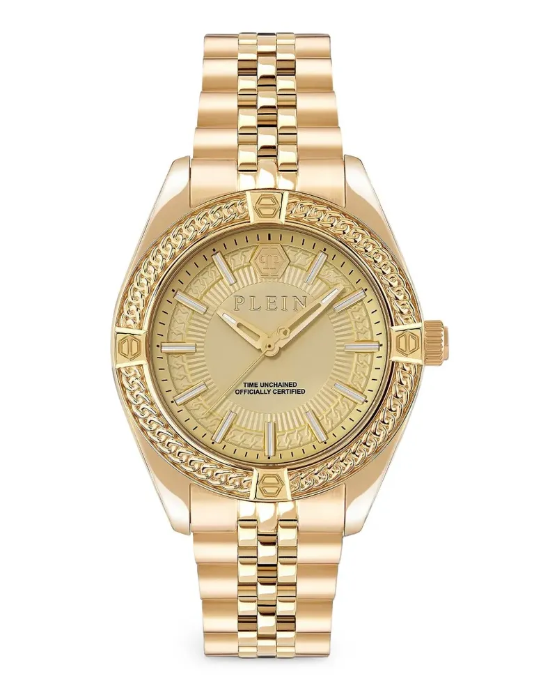 Philipp Plein round-shape 43mm watch - Gold Gold