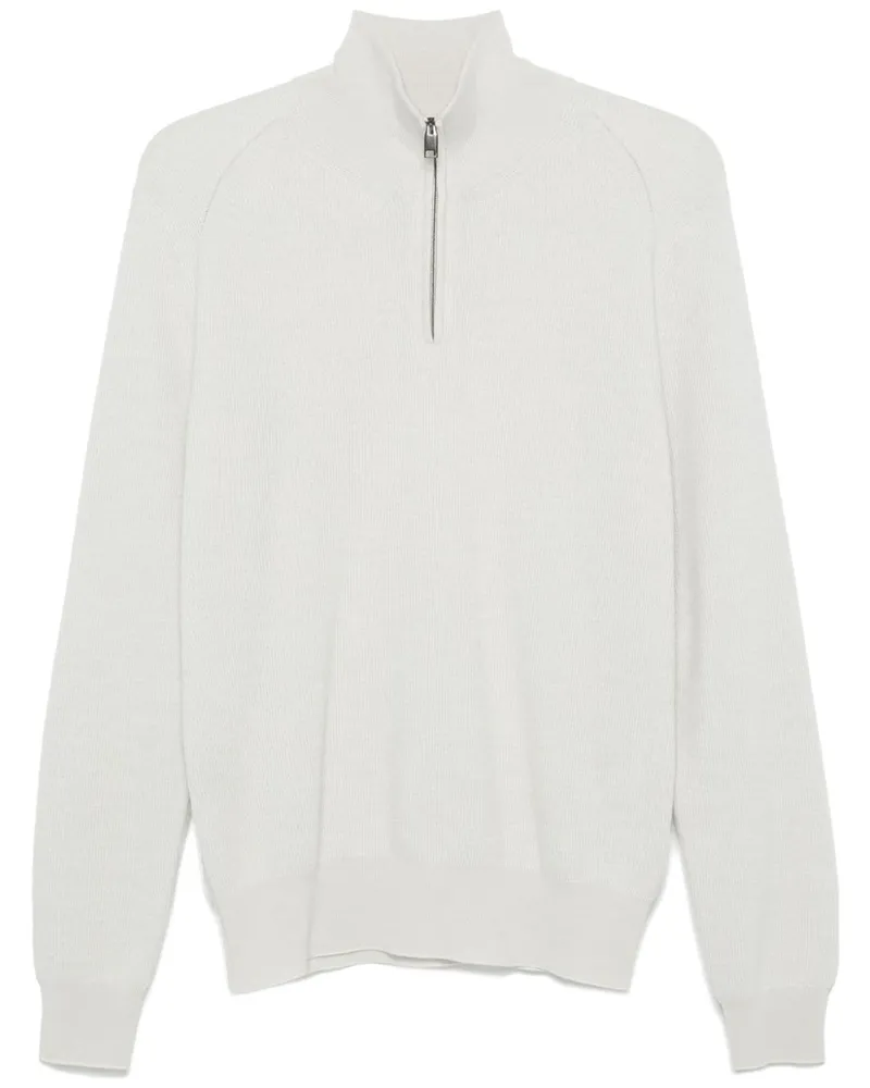 Brioni Pullover mit Reißverschluss - Grau Grau