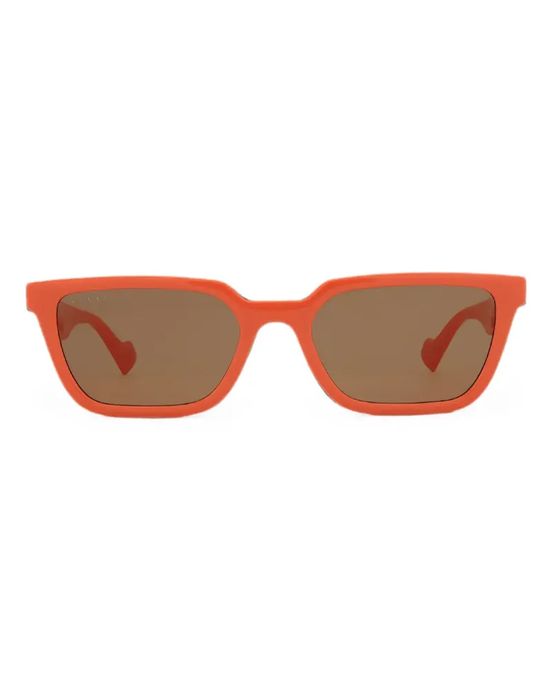 Gucci Sonnenbrille mit eckigem Gestell - Orange Orange