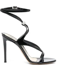 Alexandre Vauthier Sandalen mit Kristallen 100mm Schwarz