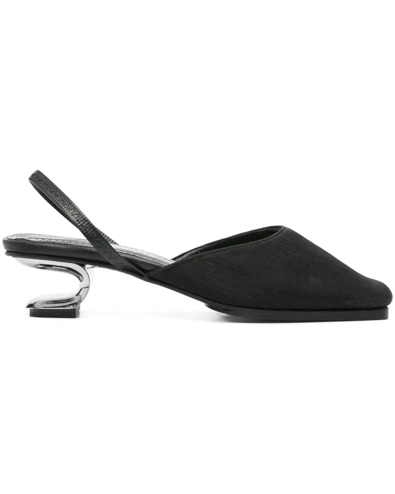 NICOLE SALDAÑA Syd Mules 40mm - Schwarz Schwarz