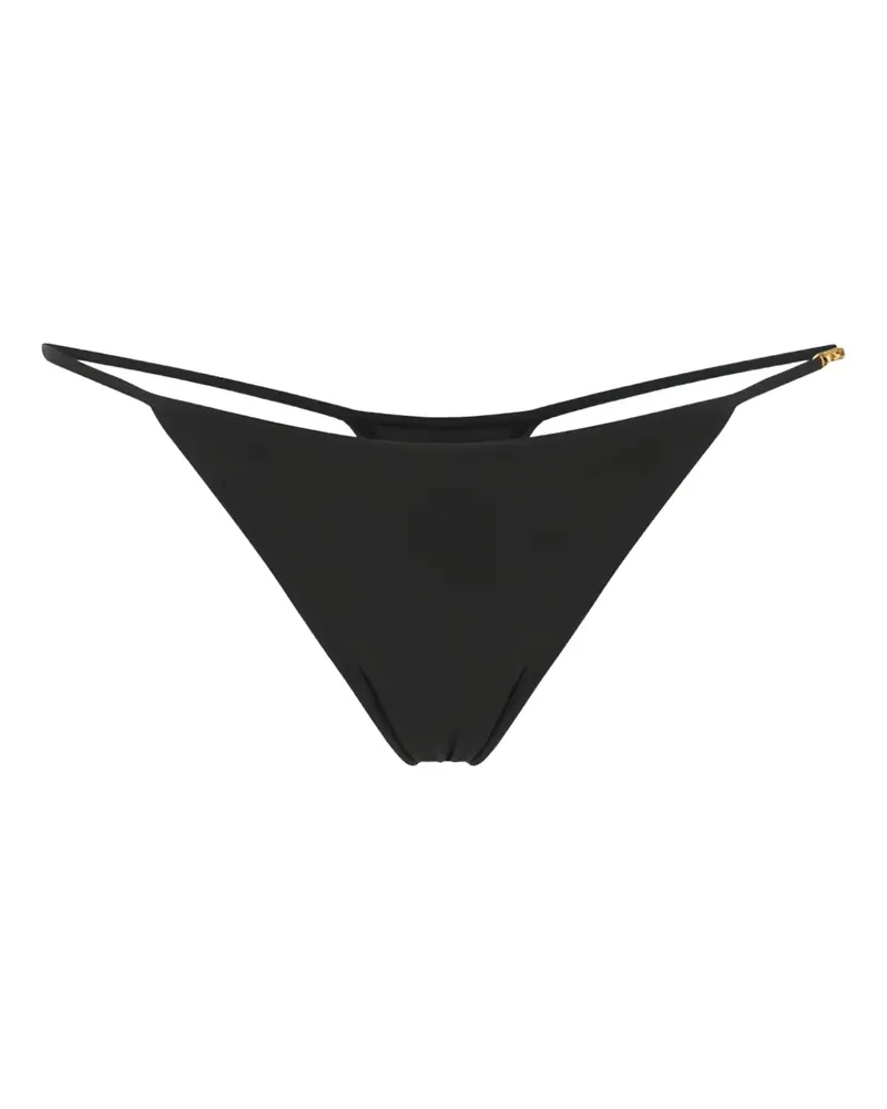 Elisabetta Franchi Slip mit Kordelzug - Schwarz Schwarz