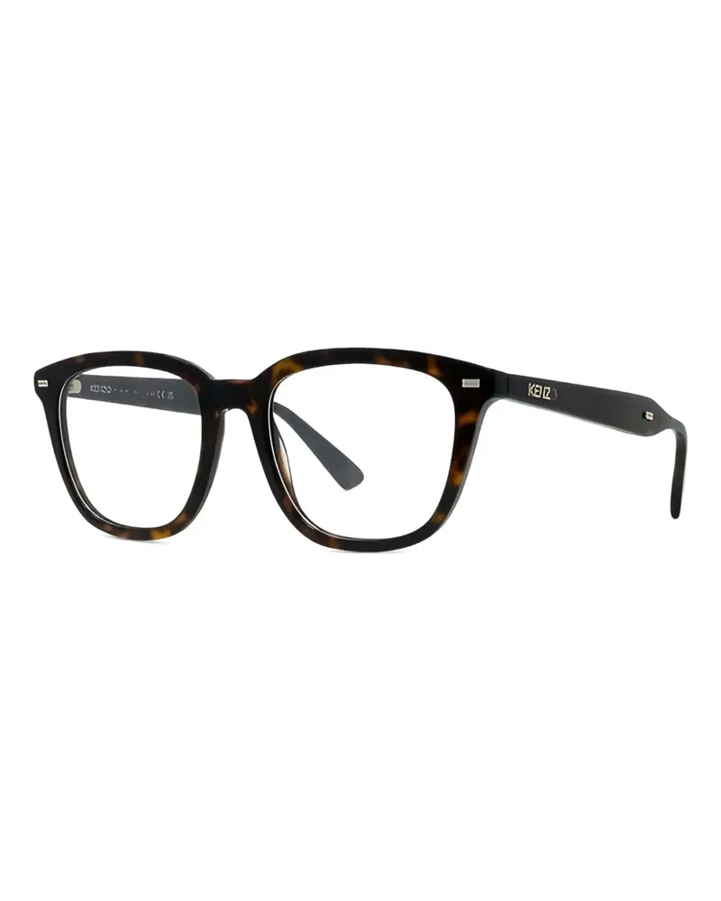 Kenzo Brille mit eckigem Gestell - Braun Braun