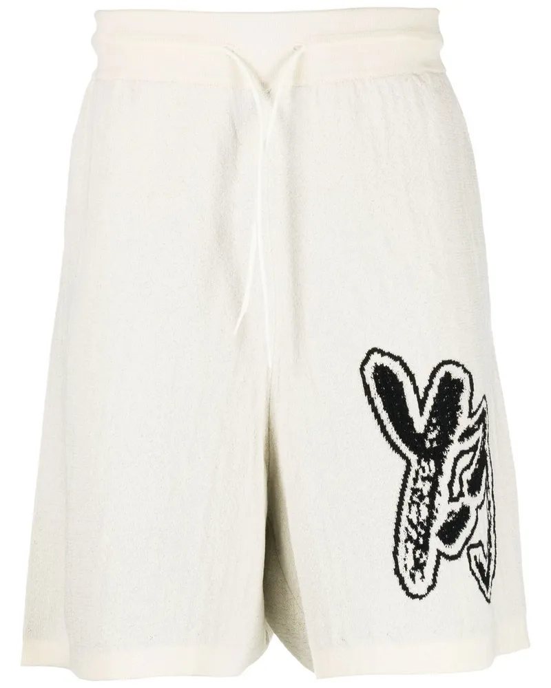 Y-3 Bermudas mit Intarsien-Logo - Nude Nude
