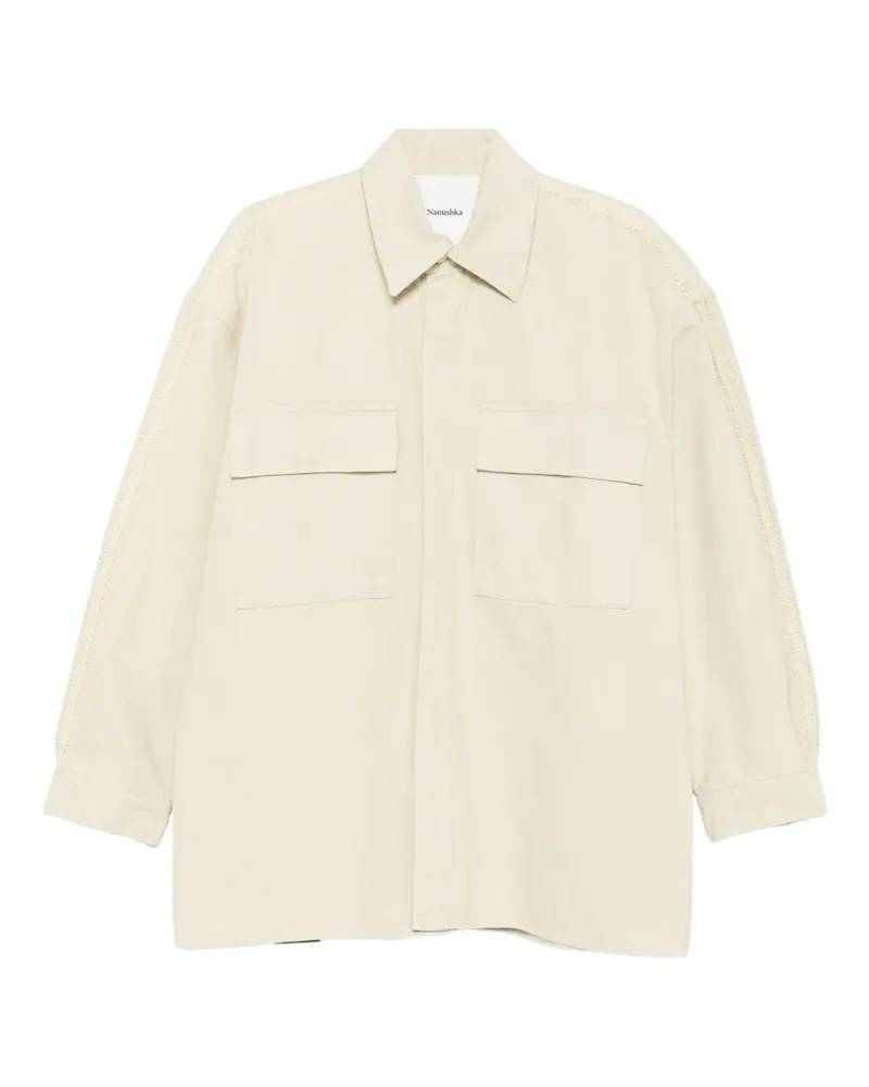 Nanushka Hemdjacke mit Klappentasche - Nude Nude