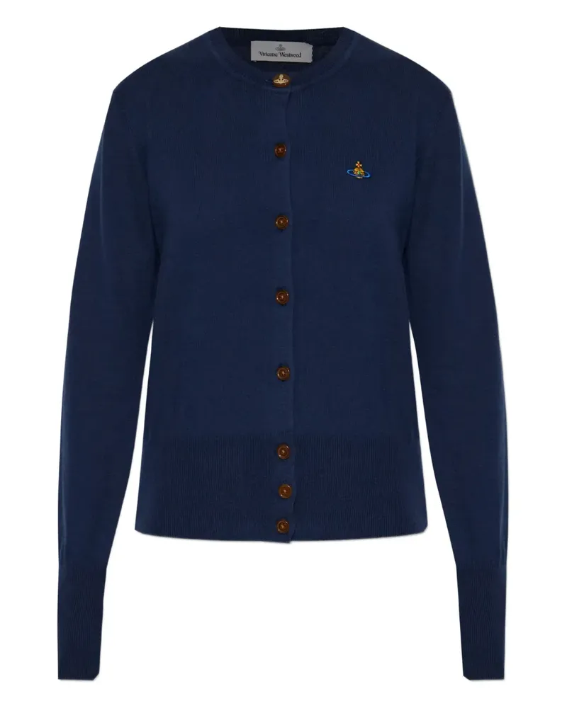 Vivienne Westwood Bestickter Cardigan - Blau Blau