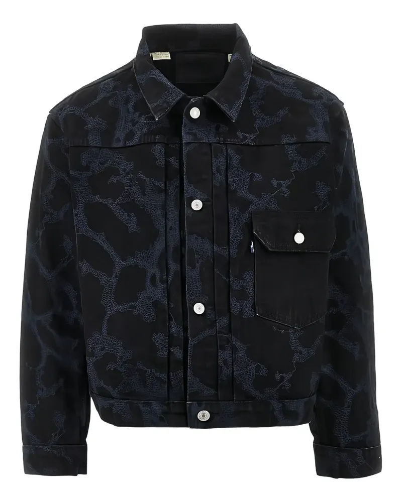 Levi's Hemdjacke mit geknöpften Taschen - Schwarz Schwarz