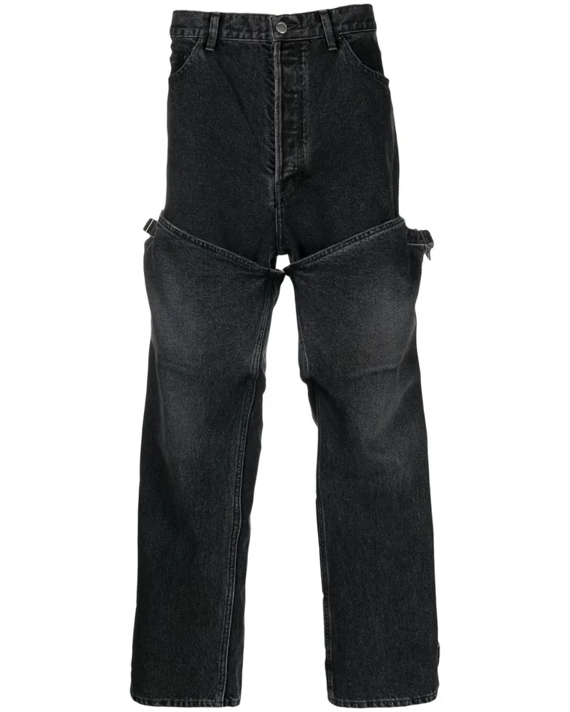 AMBUSH Klassische Straight-Leg-Jeans - Schwarz Schwarz