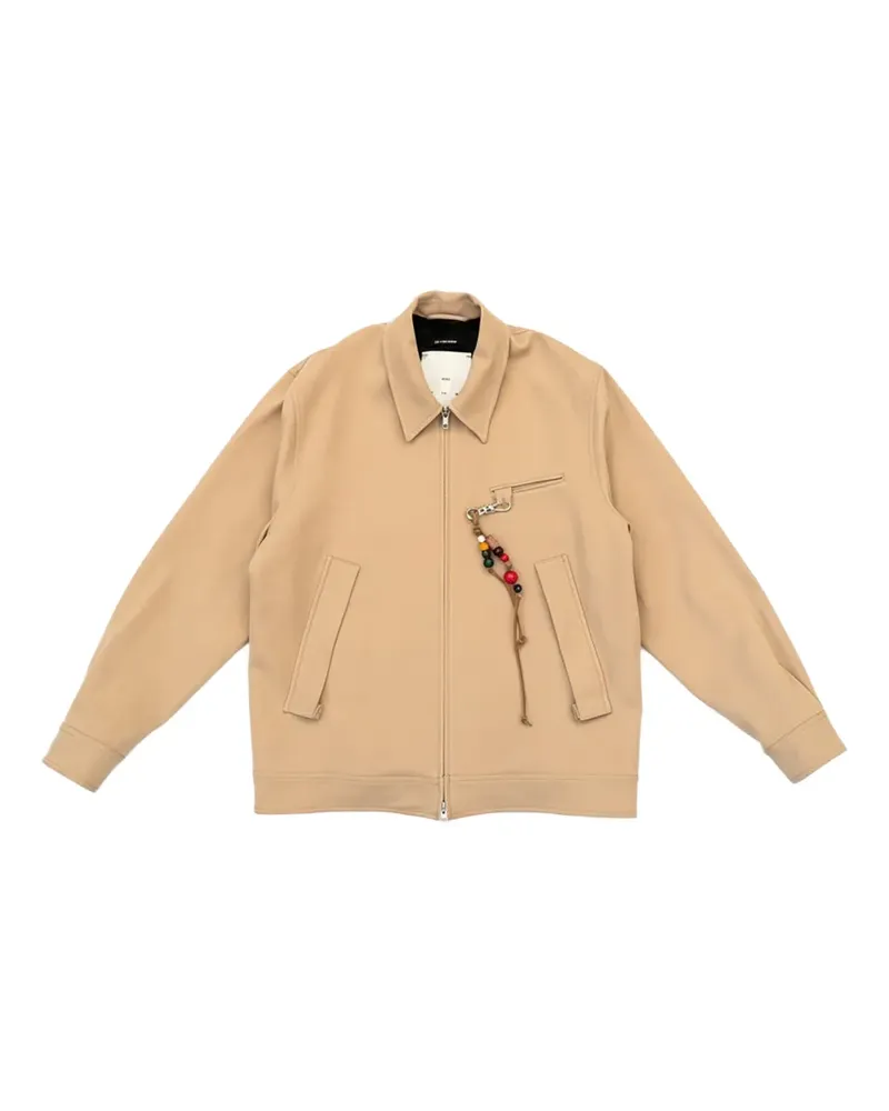 Song For The Mute zip coach jacket - Nude Nude
