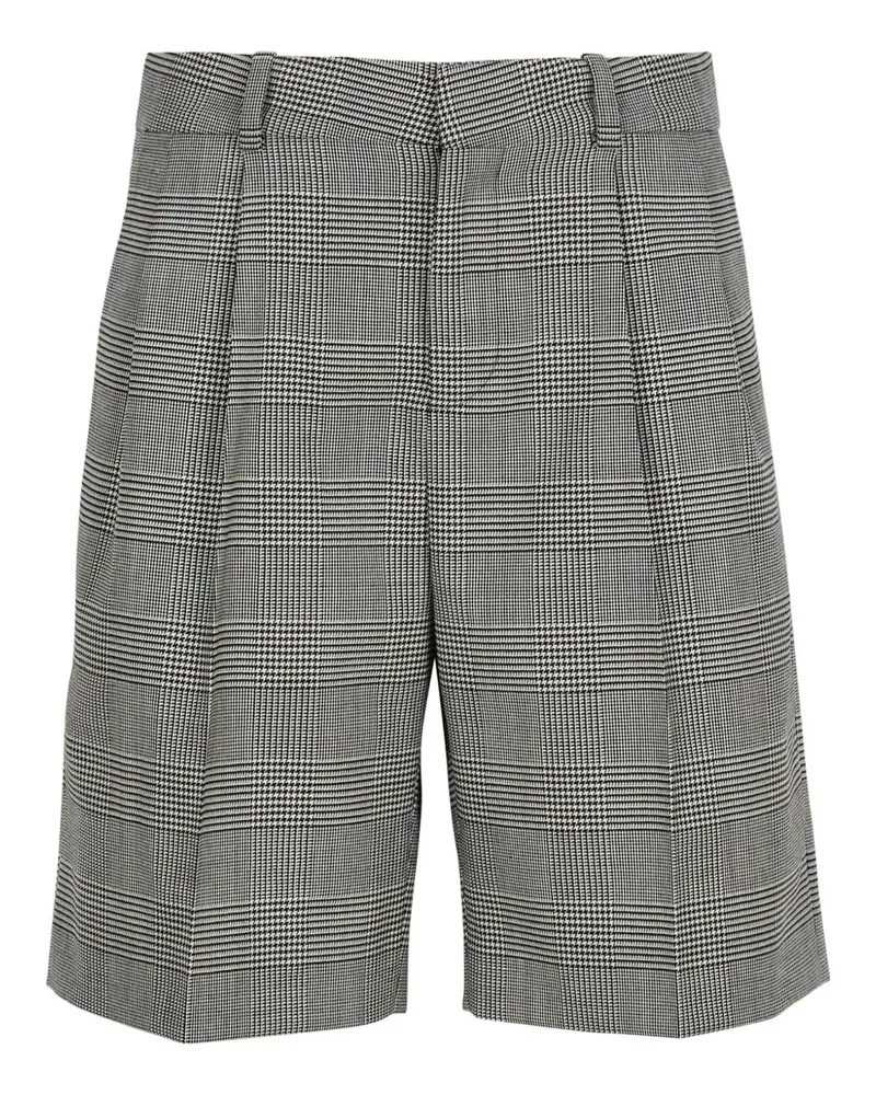 Balmain Shorts mit Karomuster - Grau Grau