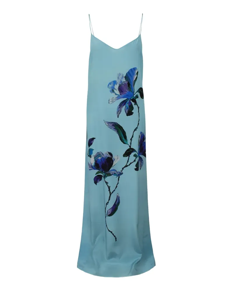 Ermanno Scervino floral-print maxi dress - Blau Blau