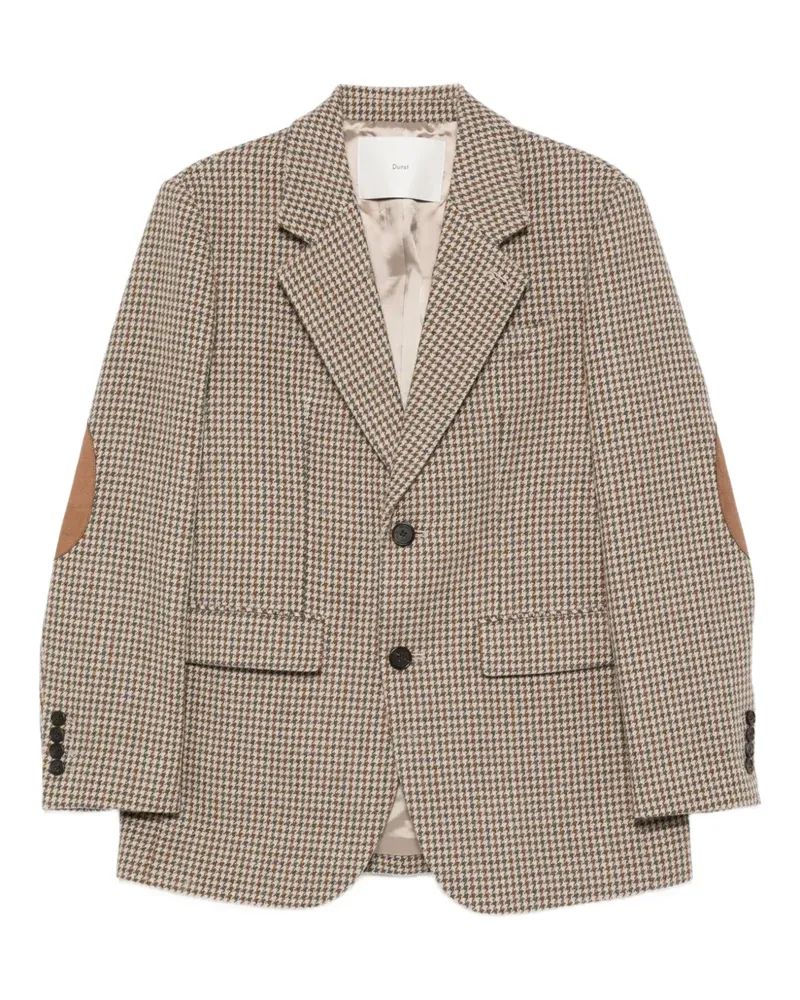 Dunst Lederjacke mit Sherpa-Kragen - Braun Braun