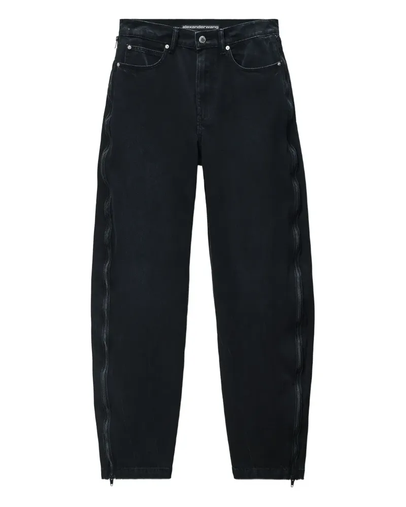Alexander Wang Jeans mit Reißverschlussdetail - Schwarz Schwarz