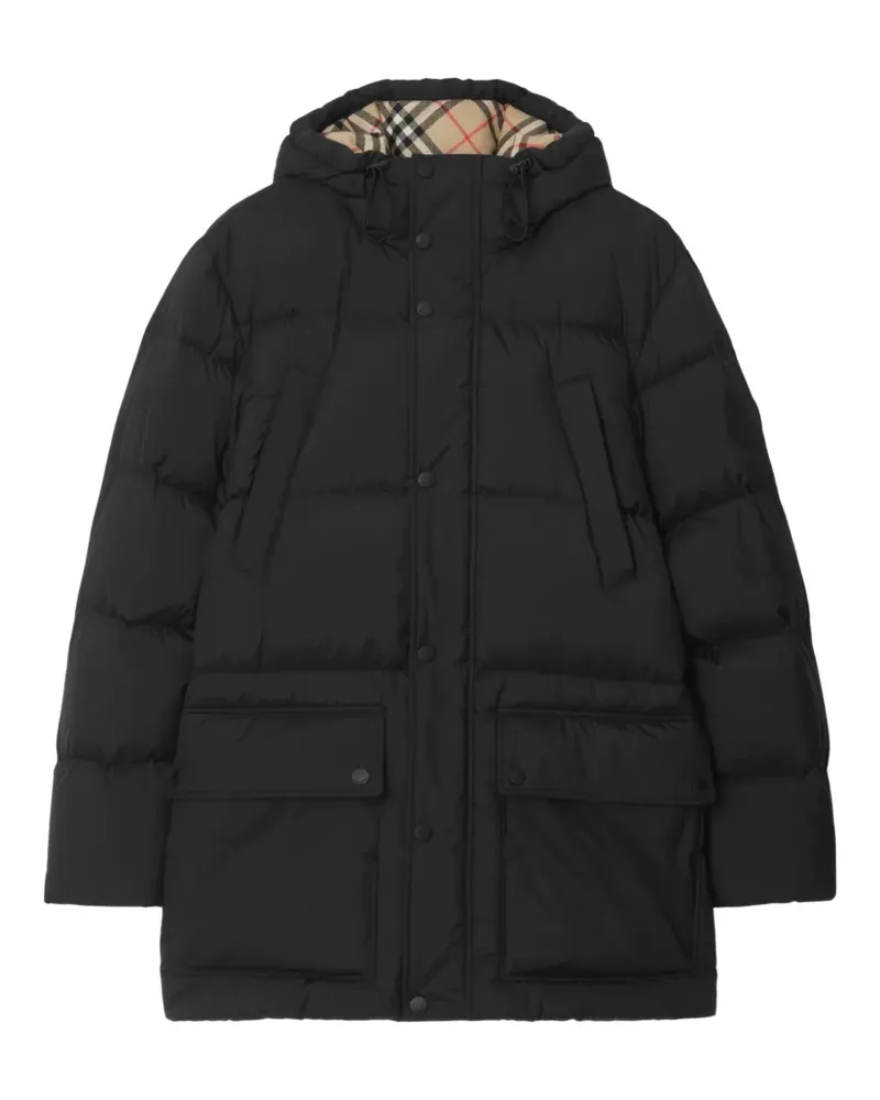 Burberry Steppjacke mit Knight-Patch - Schwarz Schwarz