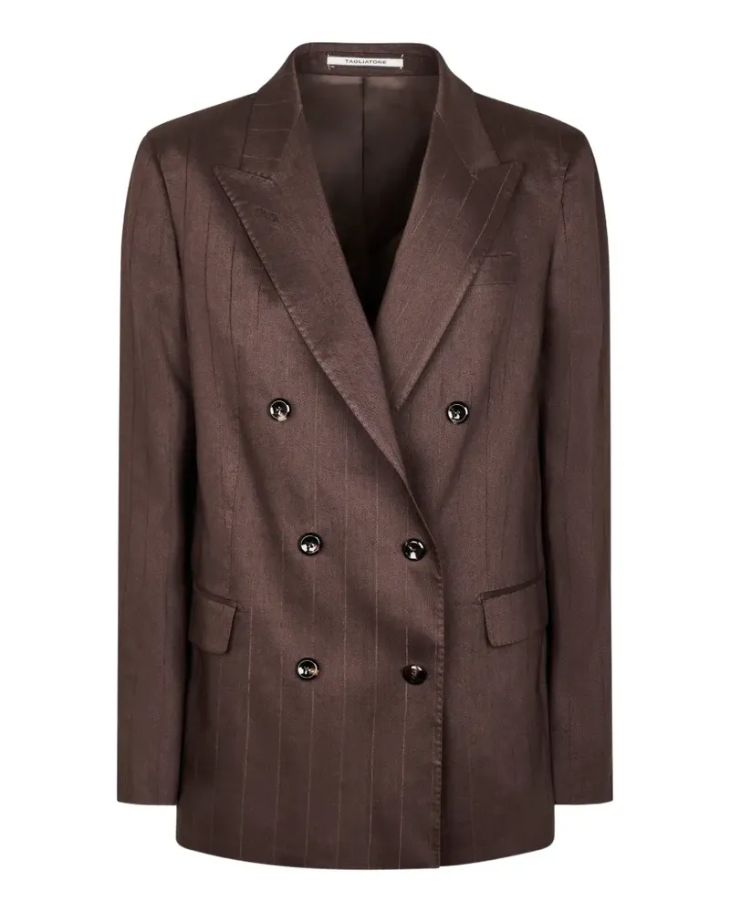 Tagliatore pinstripe double-breasted blazer - Braun Braun