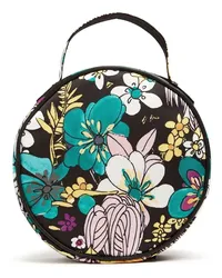 La DoubleJ Clutch mit Blumen-Print Schwarz