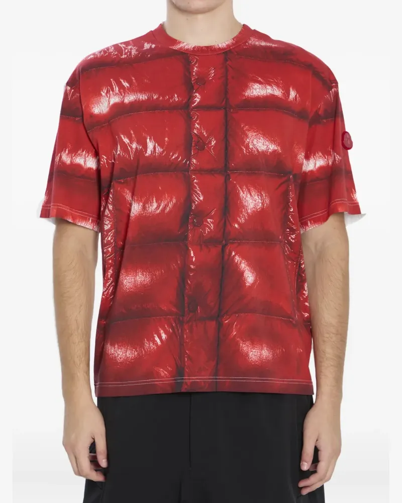 Moncler xAsap Rocky logo-patch T-shirt - Rot Rot