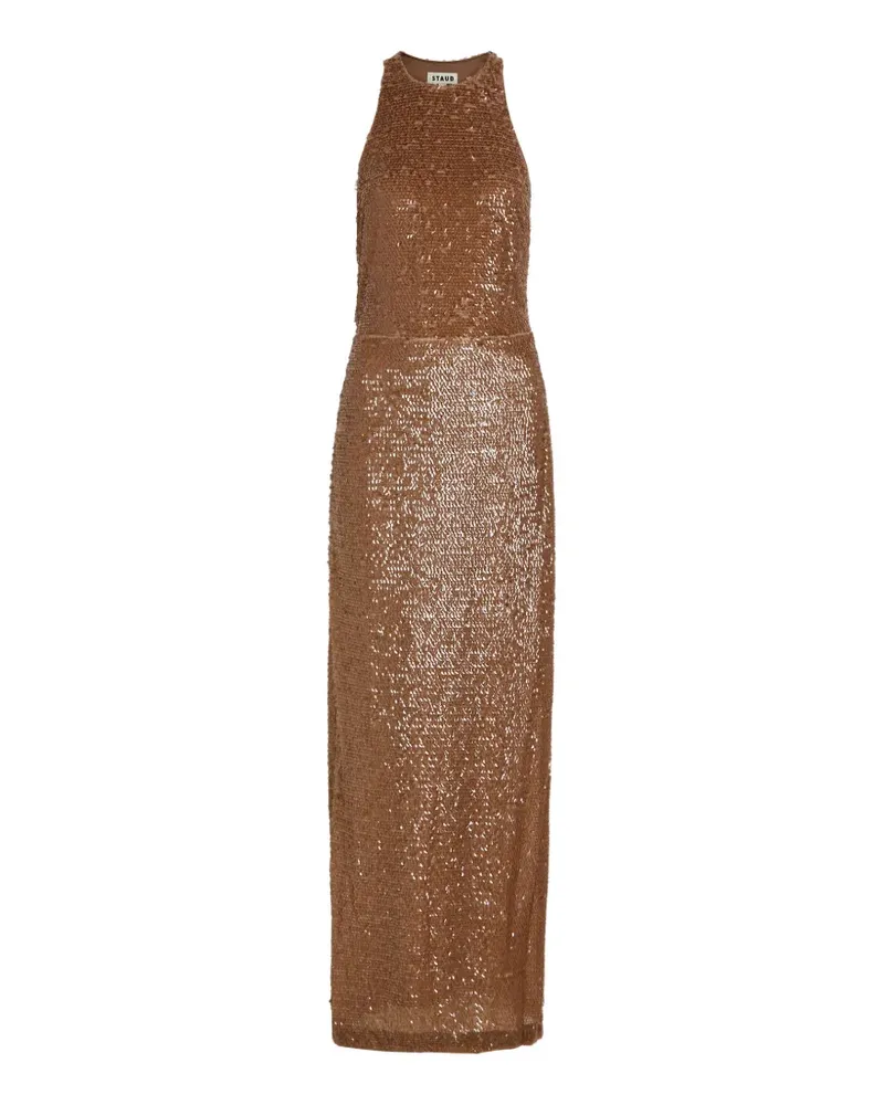 STAUD Bree sequin maxi dress - Braun Braun
