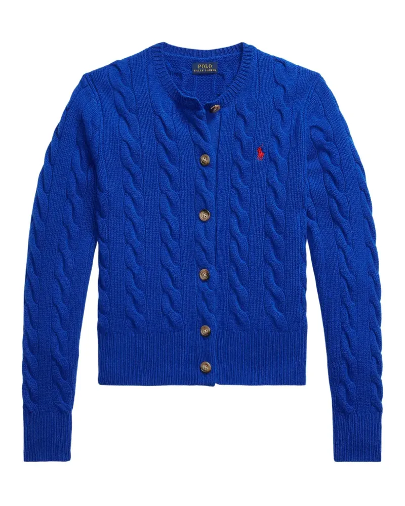 Ralph Lauren Cardigan mit Zopfmuster - Blau Blau