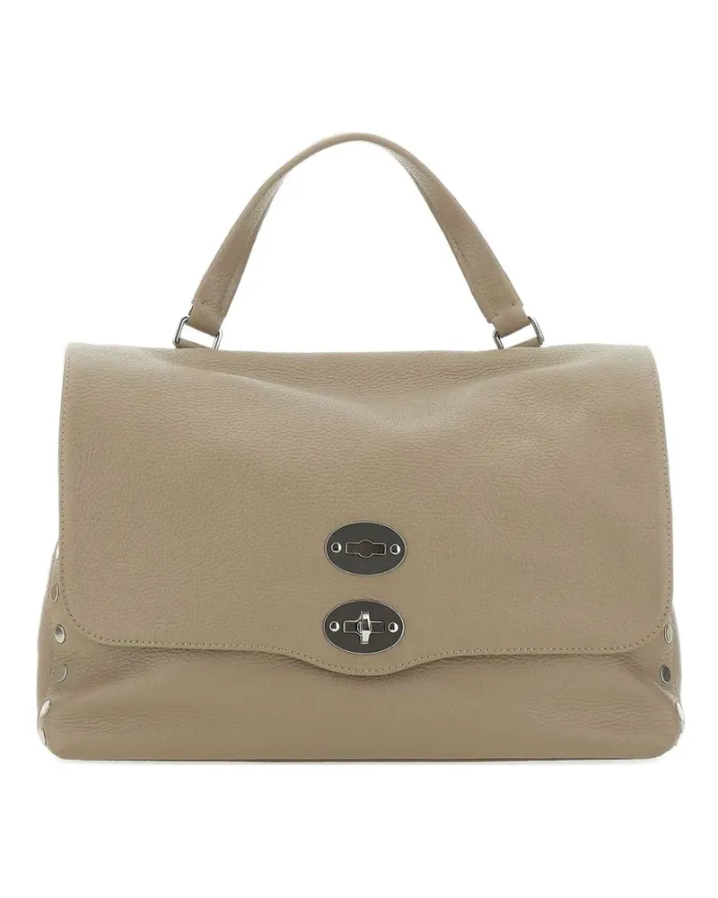 Zanellato Kleine Postina Tote Bag mit Nieten - Nude Nude