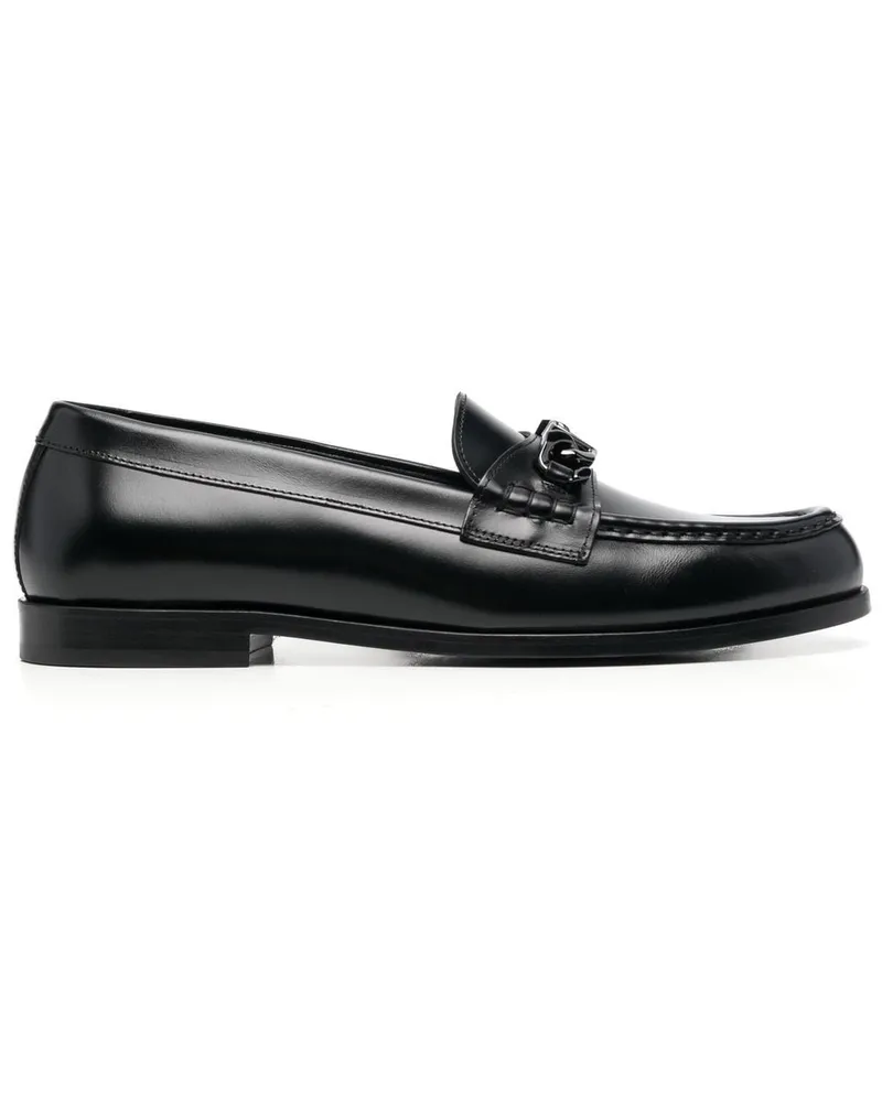 Valentino Garavani Chain Loafer mit VLogo - Schwarz Schwarz