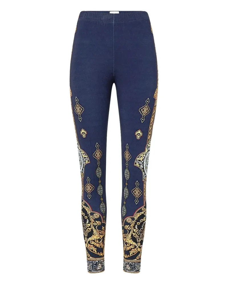 Camilla Leggings mit Imperial Gate-Print - Blau Blau
