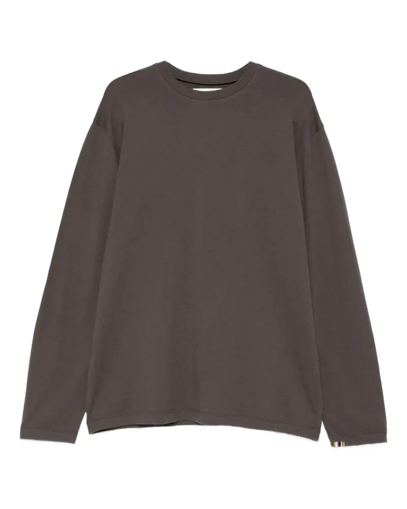 extreme cashmere Rock long-sleeved round-neck T-shirt - Grau Grau