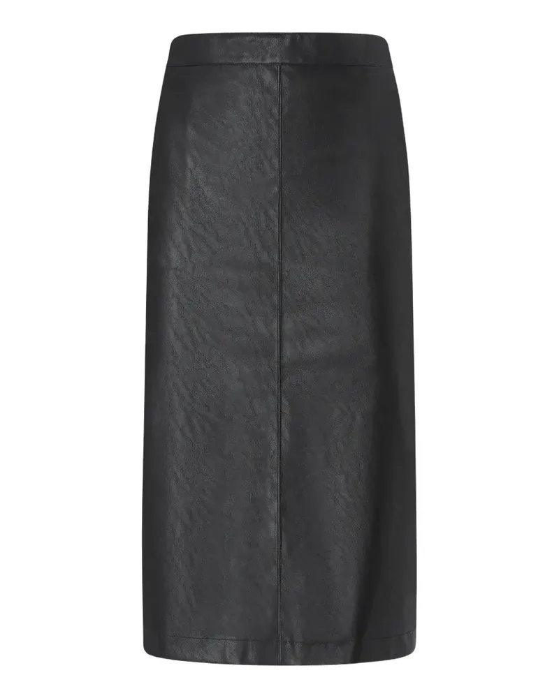 Pinko nappa-leather-effect pencil skirt - Schwarz Schwarz
