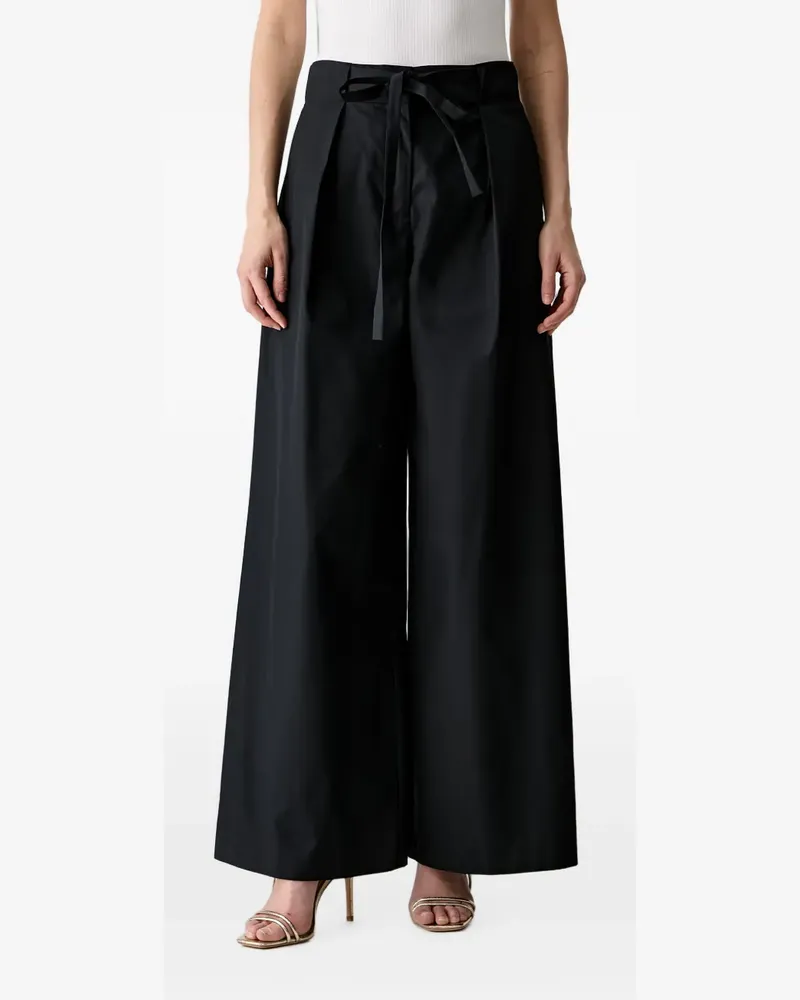 Karl Lagerfeld belted pleated trousers - Schwarz Schwarz