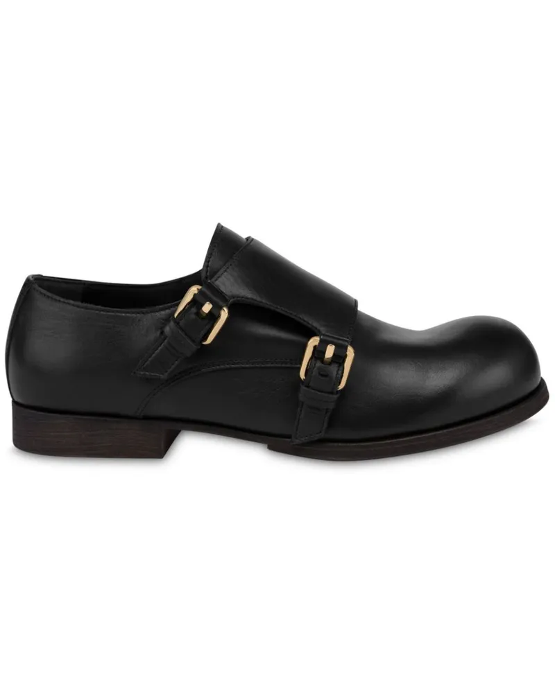 Moschino Klassische Monk-Schuhe Schwarz