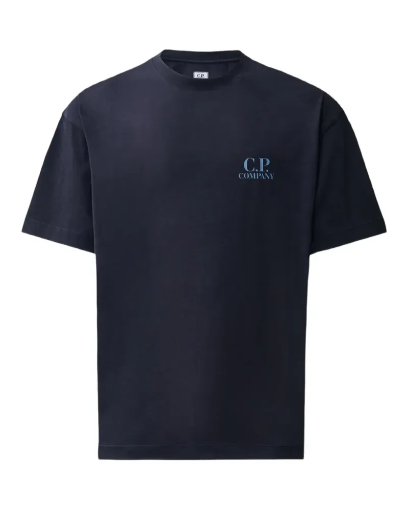 C.P. Company T-Shirt mit Logo-Print - Blau Blau