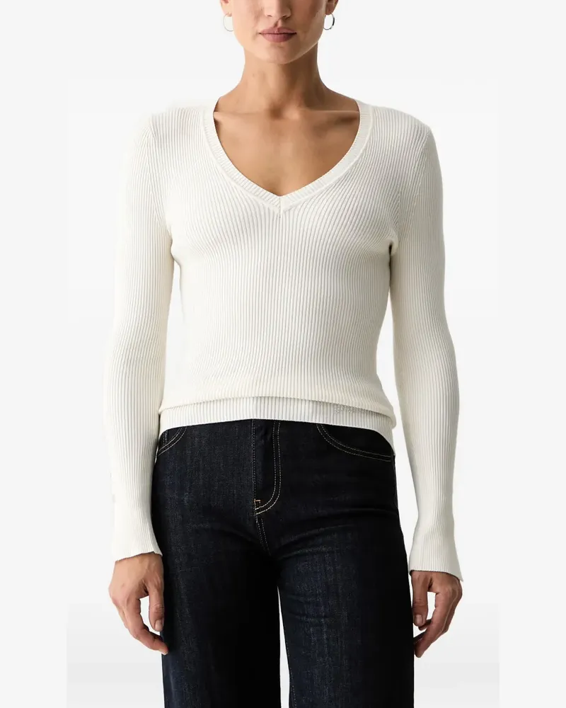 Guess Ellie Pullover mit V-Ausschnitt - Nude Nude