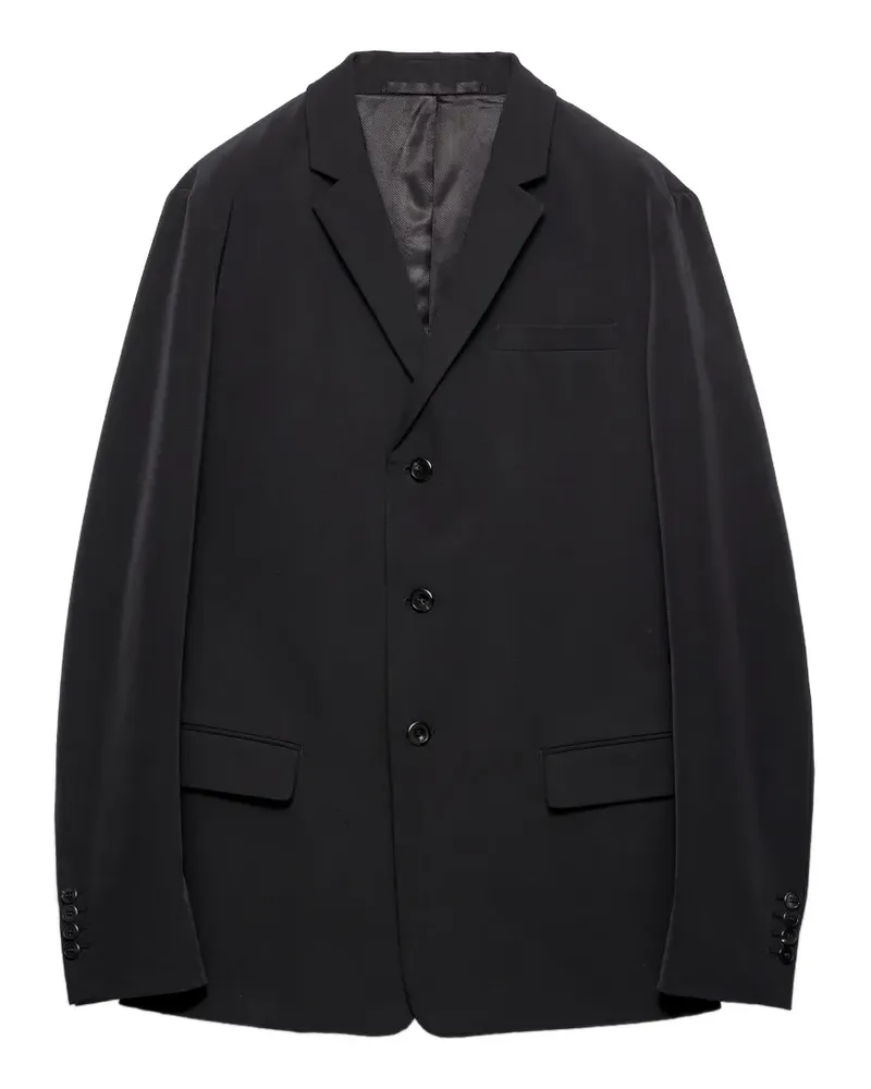 Prada Sakko mit fallendem Revers - Schwarz Schwarz