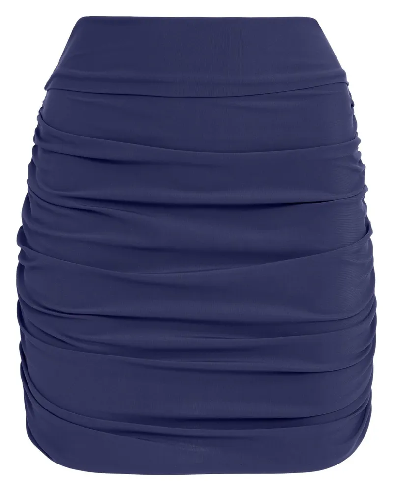 Amir Slama Drapierter Minirock - Blau Blau