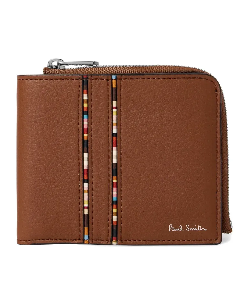 Paul Smith Portemonnaie mit Streifen - Braun Braun