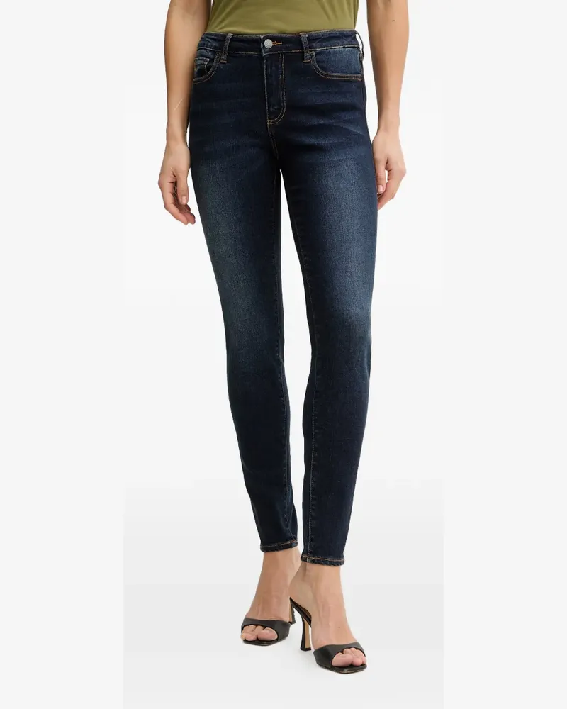 Armani Exchange faded-effect skinny jeans - Blau Blau