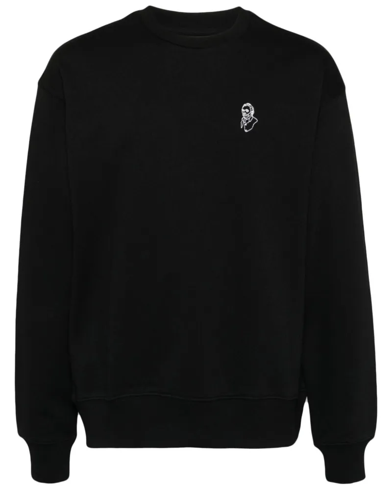 Musium Div. Sweatshirt mit Logo-Stickerei - Schwarz Schwarz