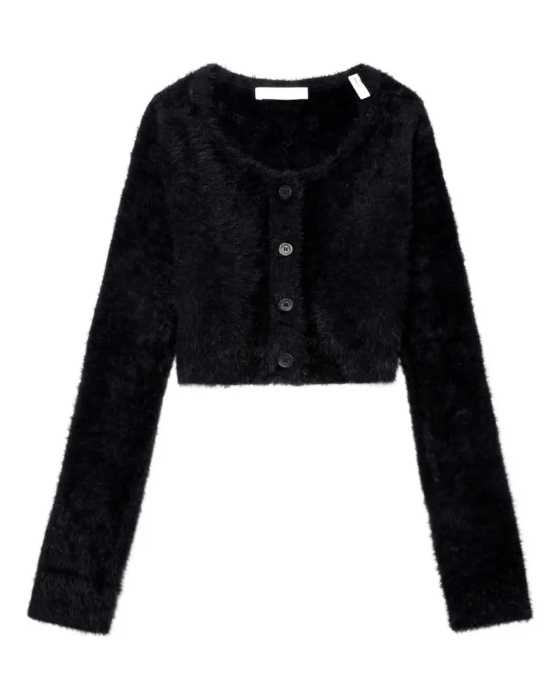 Helmut Lang Klassischer Cropped-Cardigan - Schwarz Schwarz