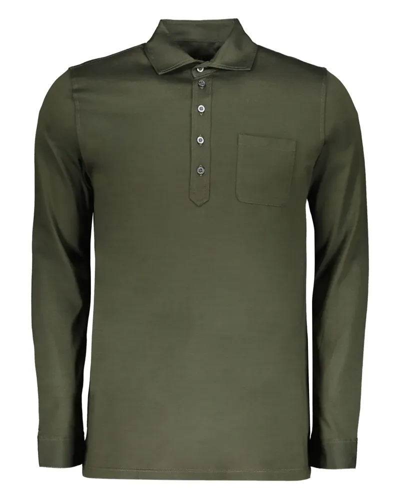 MOORER Klassisches Poloshirt - Grün Grün