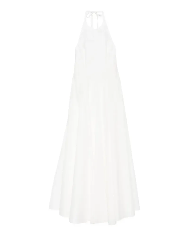 Brunello Cucinelli Maxikleid mit Neckholder - Weiß Weiß
