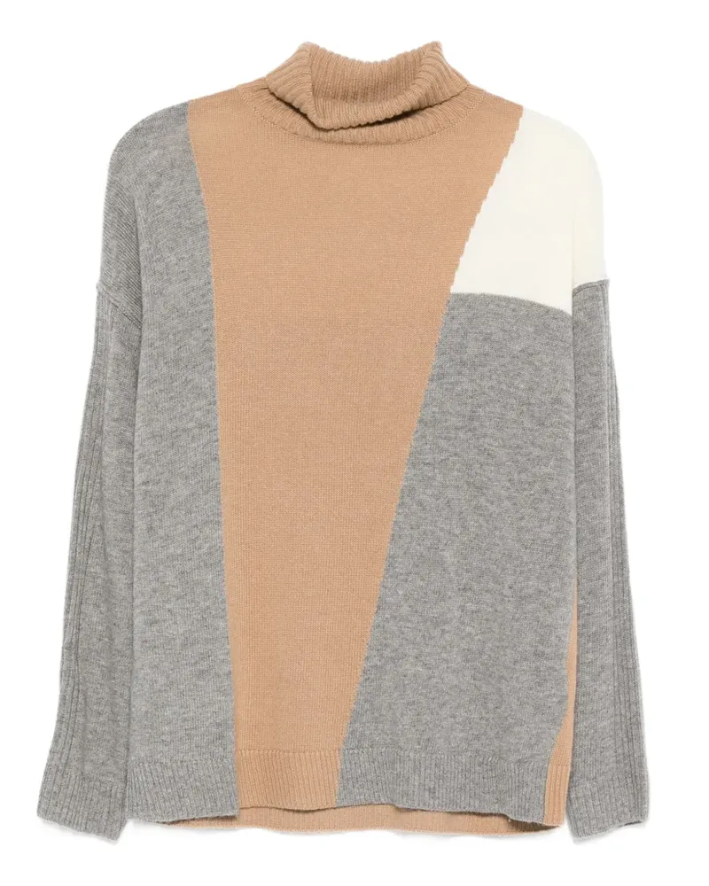 MARELLA Biro colourblock sweater - Braun Braun
