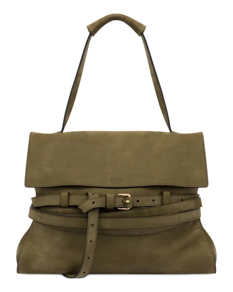 Moschino Tie Me Schultertasche - Grün Grün